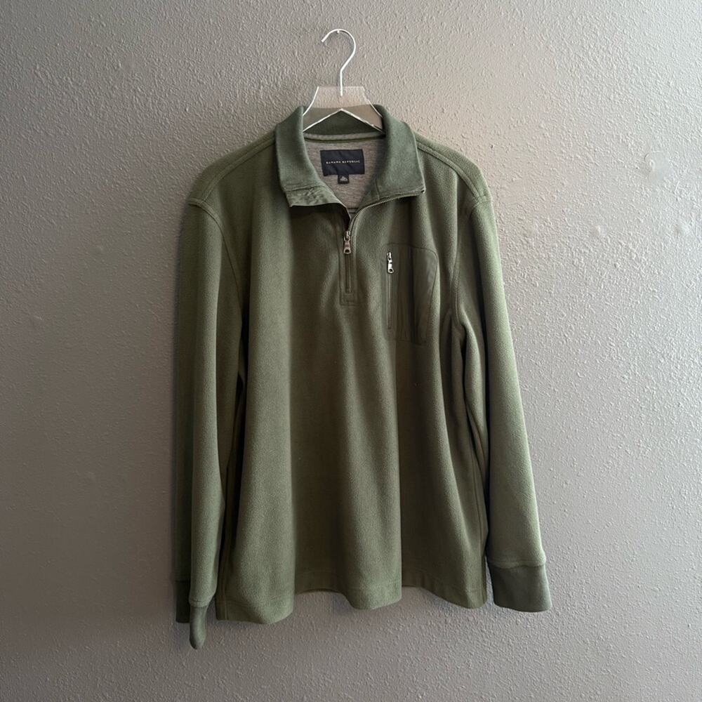 CLEARANCE Banana Republic Quarter Zip Pullover Fleece Size XL
